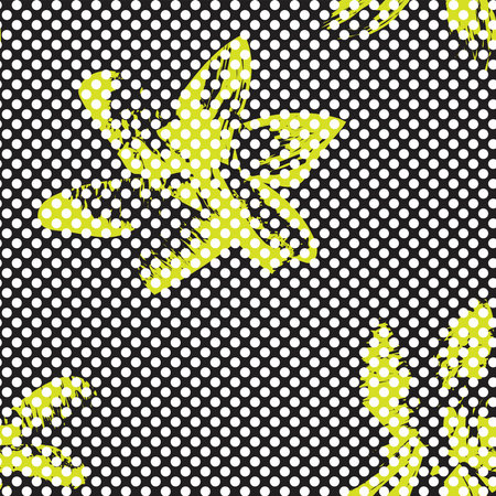 Floral dotted seamless pattern design for fashion textiles and graphicsのイラスト素材