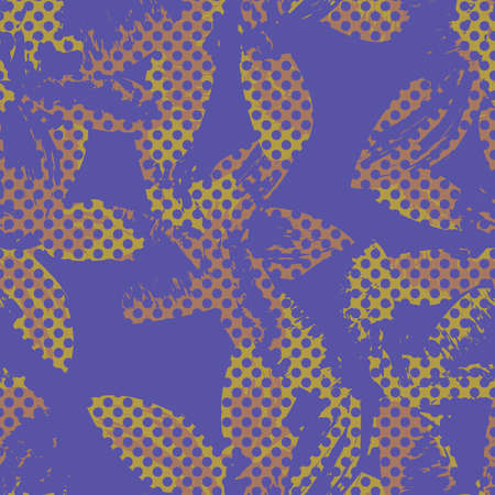 Floral dotted seamless pattern design for fashion textiles and graphicsのイラスト素材
