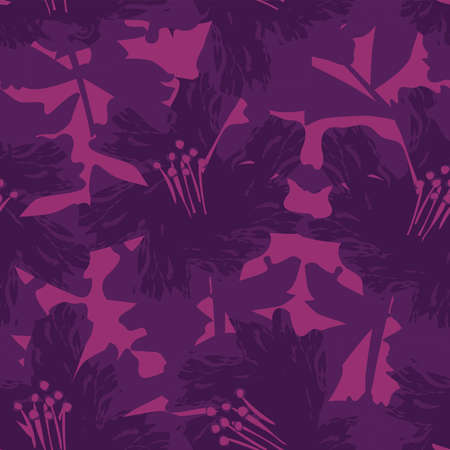 Floral brush strokes seamless pattern design for fashion textiles, graphics, backgrounds and craftsのイラスト素材