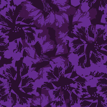 Floral brush strokes seamless pattern design for fashion textiles, graphics, backgrounds and craftsのイラスト素材