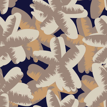 Floral brush strokes seamless pattern design for fashion textiles, graphics, backgrounds and craftsのイラスト素材