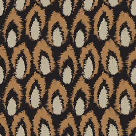Abstract Brush Stroke fur pattern design for fashion textiles, homeware, graphics, backgroundsのイラスト素材