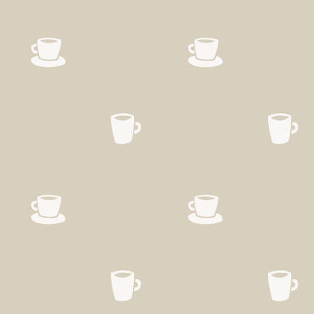 Coffee cups seamless pattern design for fashion textiles, crafts, branding, marketing and web materialsのイラスト素材