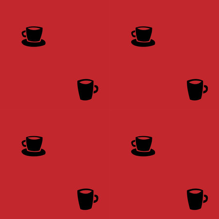 Coffee cups seamless pattern design for fashion textiles, crafts, branding, marketing and web materialsのイラスト素材