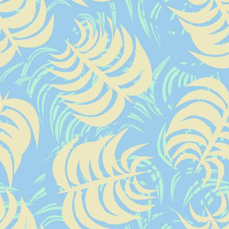 Tropical Leaf seamless pattern design for fashion textiles, graphics and craftsのイラスト素材