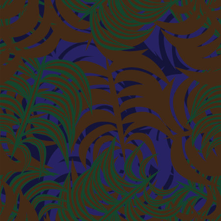 Tropical Leaf seamless pattern design for fashion textiles, graphics and craftsのイラスト素材