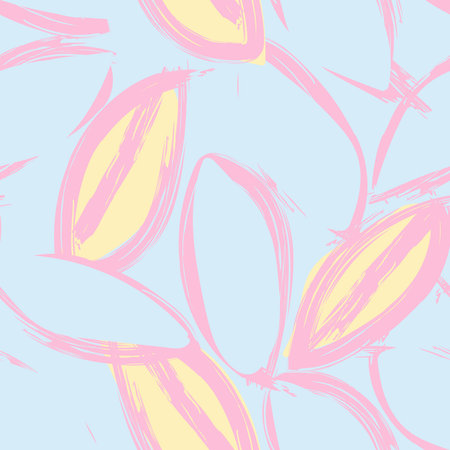Tropical Leaf Brush strokes seamless pattern design for fashion textiles, graphics and crafts