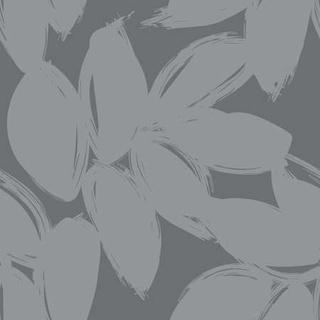 Tropical Leaf Brush strokes seamless pattern design for fashion textiles, graphics and craftsのイラスト素材