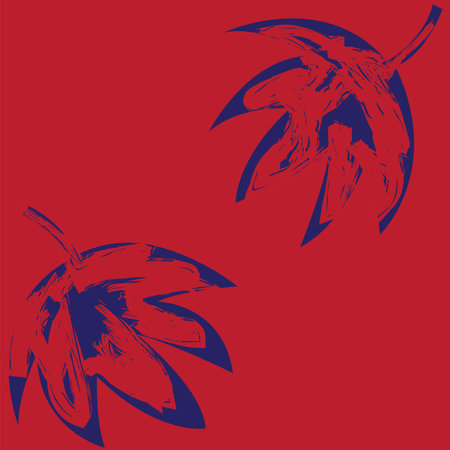 Tropical Leaf Brush strokes seamless pattern design for fashion textiles, graphics and craftsのイラスト素材