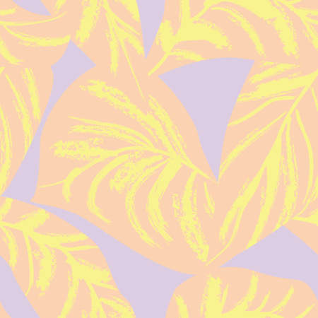 Tropical Leaf seamless pattern design for fashion textiles, graphics and craftsのイラスト素材