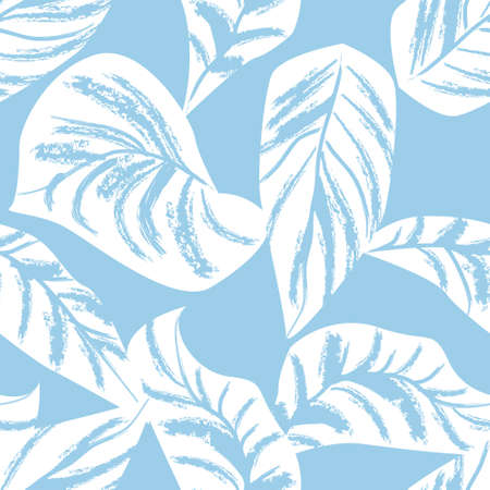 Tropical Leaf seamless pattern design for fashion textiles, graphics and craftsのイラスト素材