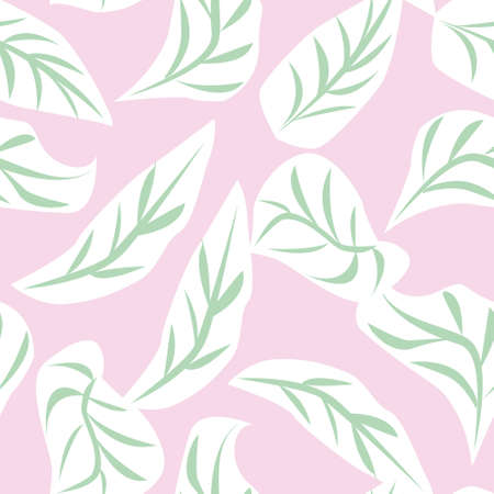 Tropical Leaf seamless pattern design for fashion textiles, graphics and craftsのイラスト素材