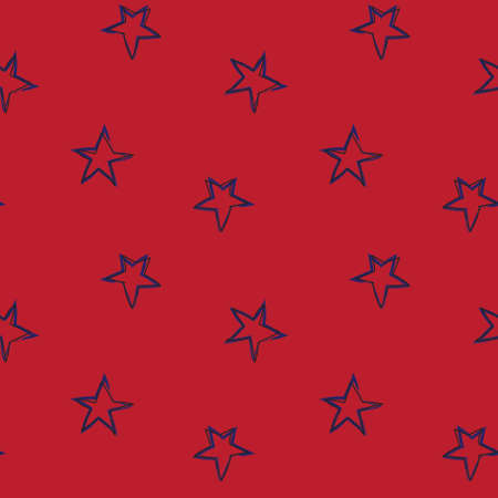 Star brush stroke seamless pattern design for fashion textiles and graphicsのイラスト素材