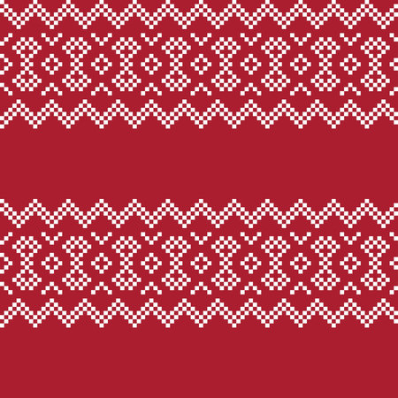 Fair isle seamless pattern design for knitwear, fashion textile, graphicsのイラスト素材