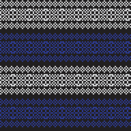 Snowflake fair isle pattern design for fashion textiles, knitwear and graphics