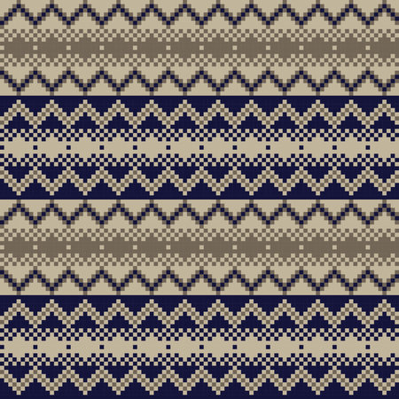 Snowflake fair isle pattern design for fashion textiles, knitwear and graphics