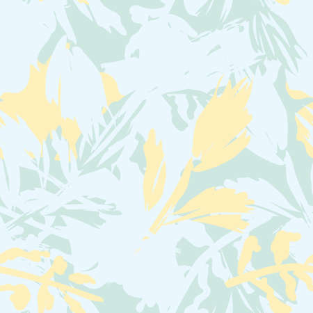 Floral brush strokes seamless pattern design for fashion textiles, graphics, backgrounds and craftsのイラスト素材