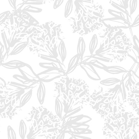 Floral brush strokes seamless pattern design for fashion textiles, graphics, backgrounds and craftsのイラスト素材