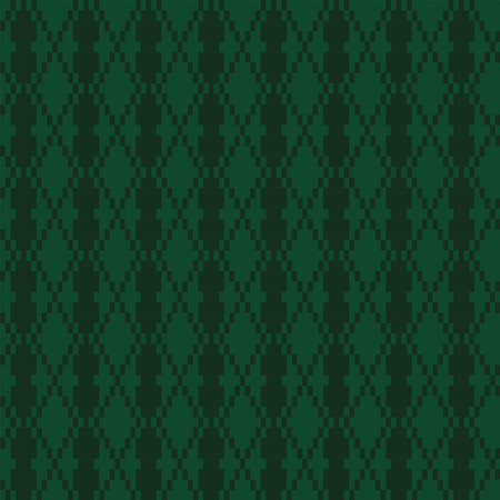 Argyle fair isle seamless pattern design for knitwear, fashion textile, graphicsのイラスト素材