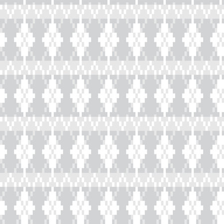 Argyle fair isle seamless pattern design for knitwear, fashion textile, graphicsのイラスト素材