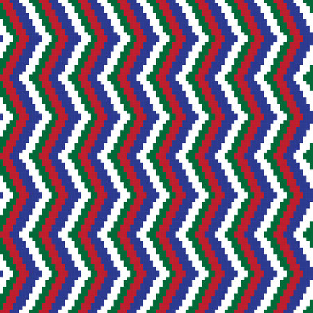 Chevron fair isle seamless pattern design for knitwear, fashion textile, graphicsのイラスト素材