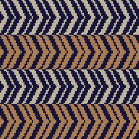 Chevron fair isle seamless pattern design for knitwear, fashion textile, graphicsのイラスト素材