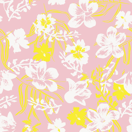 Oriental Floral seamless pattern background for fashion textiles, graphics, backgrounds and crafts