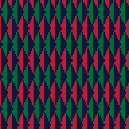 Argyle fair isle seamless pattern design for knitwear, fashion textile, graphics