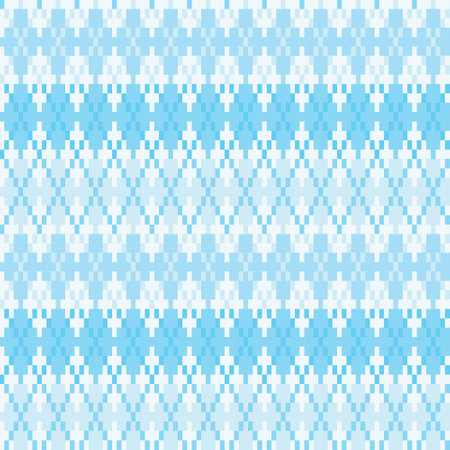 Argyle fair isle seamless pattern design for knitwear, fashion textile, graphicsのイラスト素材
