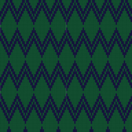Argyle fair isle seamless pattern design for knitwear, fashion textile, graphics