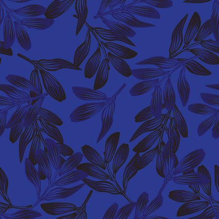 Tropical Leaf seamless pattern design for fashion textiles, graphics and craftsのイラスト素材
