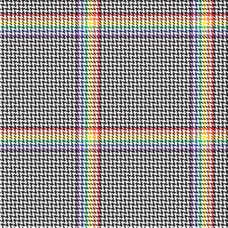 Rainbow Plaid, checkered, tartan seamless pattern suitable for fashion textiles and graphicsのイラスト素材