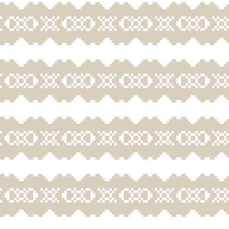 Christmas floral fair isle pattern design for fashion textiles, knitwear and graphicsのイラスト素材