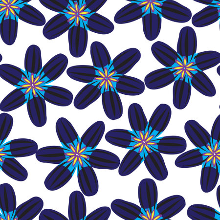 Floral seamless pattern design for fashion textiles, graphics, backgrounds and craftsのイラスト素材