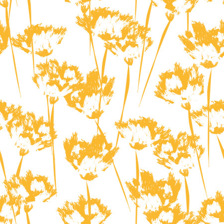 Colourful Abstract Floral seamless pattern design for fashion textiles, graphics, backgrounds and craftsの写真素材