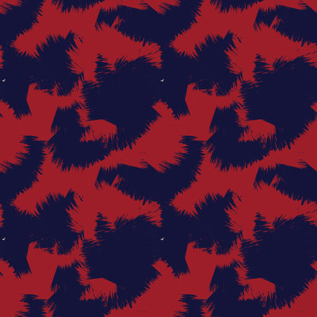 Red Abstract Brush strokes pattern design for fashion textiles, graphics and craftsのイラスト素材