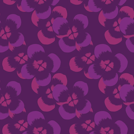 Colourful Abstract Floral seamless pattern design for fashion textiles, graphics, backgrounds and craftsのイラスト素材
