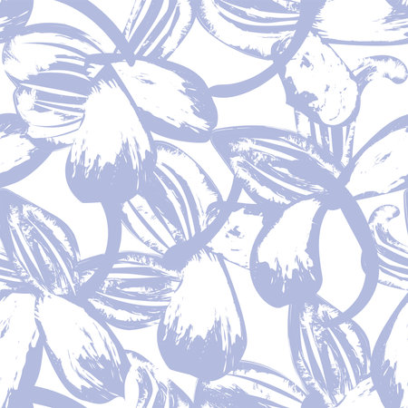 Pastels Tropical Leaf seamless pattern design for fashion textiles, graphics and craftsのイラスト素材