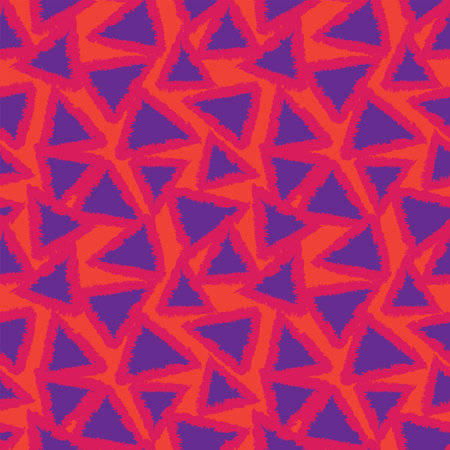 Colourful Geometric triangles seamless pattern design for fashion textiles and graphics