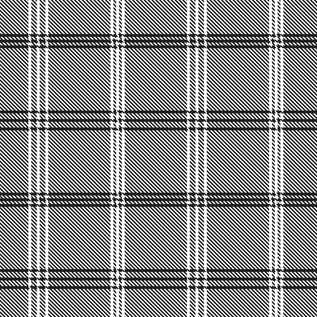 Monochrome Classic Plaid textured seamless pattern for fashion textiles and graphicsのイラスト素材