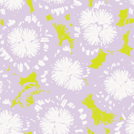 Colourful Botanical Floral seamless pattern design for fashion textiles, graphics, backgrounds and craftsのイラスト素材