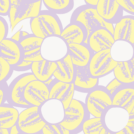 Colourful Abstract Floral seamless pattern design for fashion textiles, graphics, backgrounds and craftsのイラスト素材