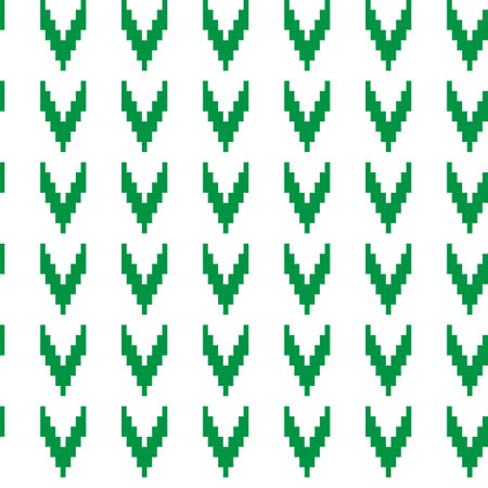 Green Chevron fair isle seamless pattern design for knitwear, fashion textile, graphicsのイラスト素材