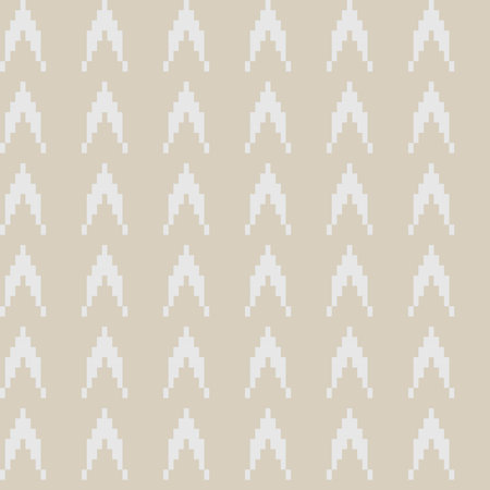Neutral Colour Chevron fair isle seamless pattern design for knitwear, fashion textile, graphics