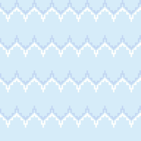 Pastels Chevron fair isle seamless pattern design for knitwear, fashion textile, graphicsのイラスト素材