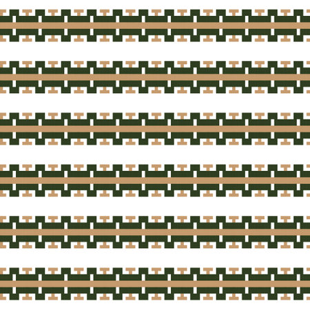Neutral Colour Textured fair isle seamless pattern design for knitwear, fashion textile, graphicsのイラスト素材