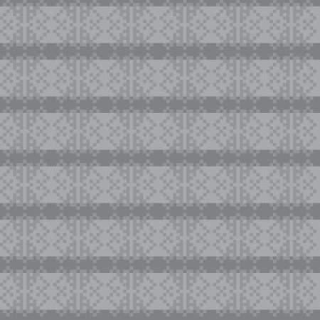 Monochrome Snowflake fair isle pattern design for fashion textiles, knitwear and graphicsのイラスト素材