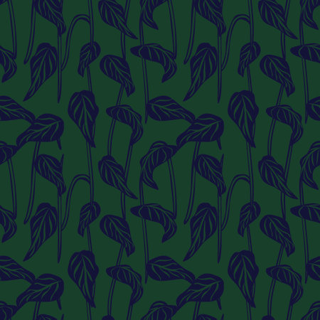 Green Tropical Leaf seamless pattern design for fashion textiles, graphics and craftsのイラスト素材