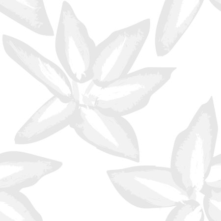 Monochrome Abstract Floral seamless pattern design for fashion textiles, graphics, backgrounds and craftsのイラスト素材