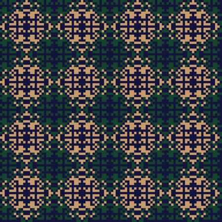 Neutral Colour Snowflake fair isle pattern design for fashion textiles, knitwear and graphics